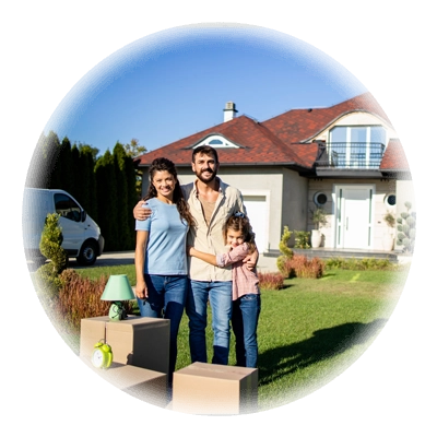 Family with New Home