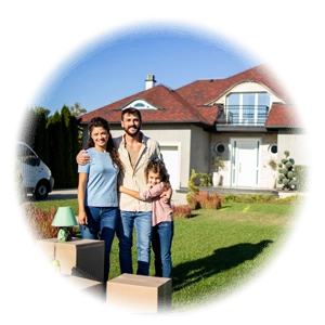 Family with New Home